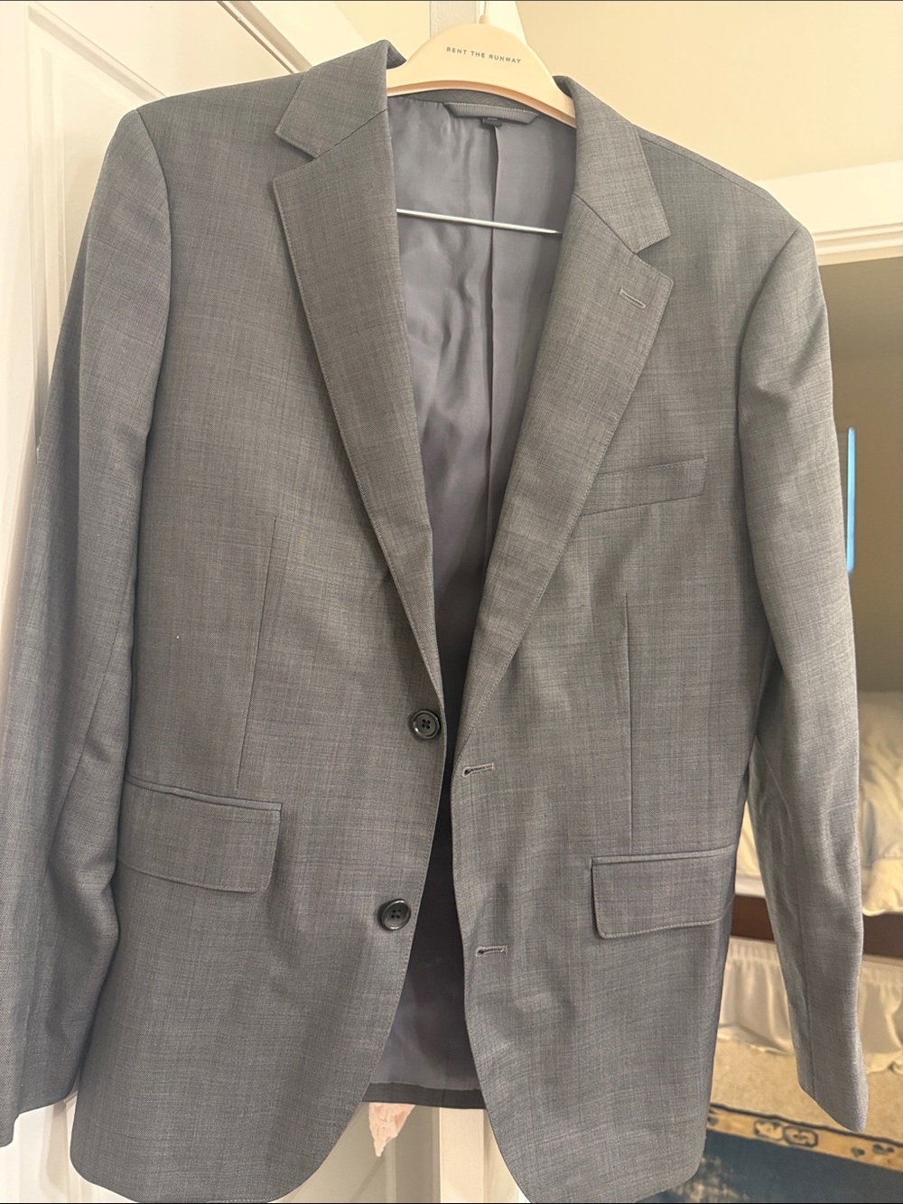 Bonobos Light Gray Two-Button Suit Blazer